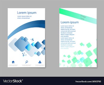 Mega pack brochure design template set vector image