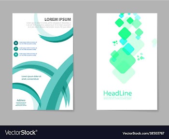 Mega pack brochure design template set vector image
