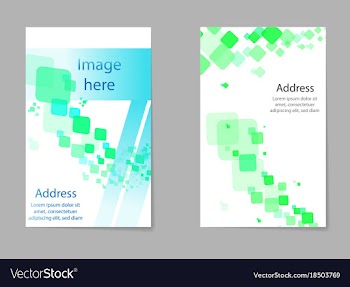 Mega pack brochure design template set vector image