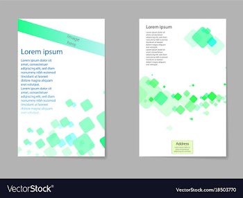 Mega pack brochure design template set vector image