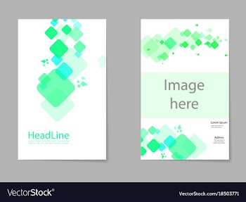 Mega pack brochure design template set vector image