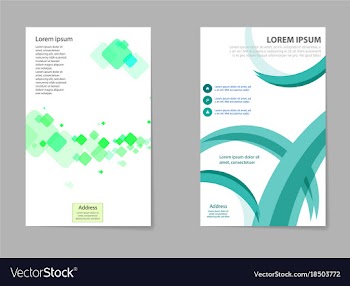 Mega pack brochure design template set vector image