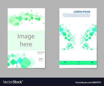 Mega pack brochure design template set vector image