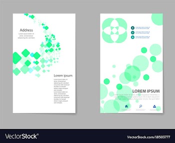Mega pack brochure design template set vector image