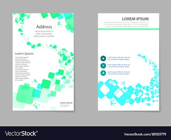 Mega pack brochure design template set vector image