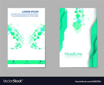 Mega pack brochure design template set vector image