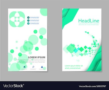 Mega pack brochure design template set vector image