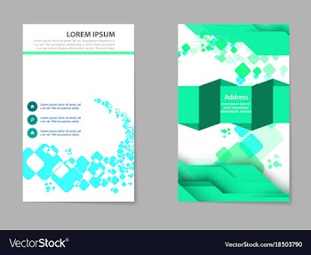 Mega pack brochure design template set vector image
