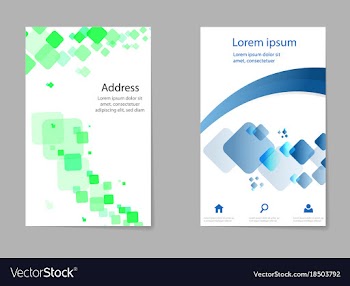 Mega pack brochure design template set vector image