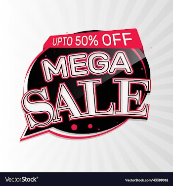 mega sale promotional banner