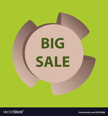 Mega sale with upto 50 discount offer creative vector image
