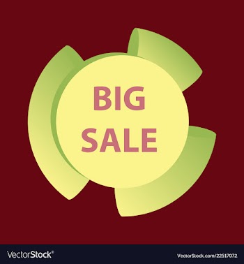 Mega sale with upto 50 discount offer creative vector image