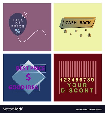 Mega sale with upto 50 discount offer creative vector image