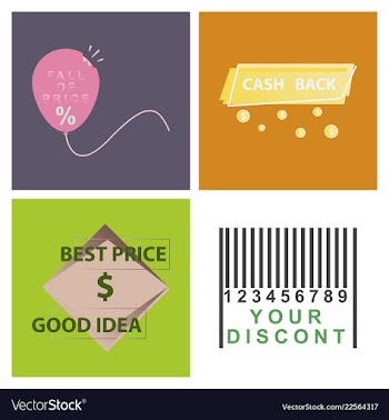 Mega sale with upto 50 discount offer creative vector image