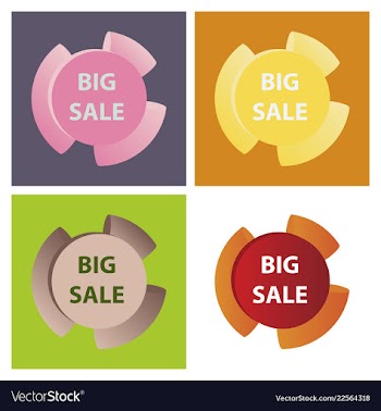 Mega sale with upto 50 discount offer creative vector image
