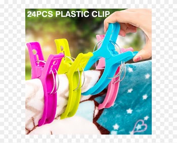 Mega Value Large Plastic Clothes Pegs 48 Pack Homeware - Girl