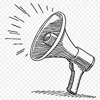 Megaphone Drawing - Megaphone 