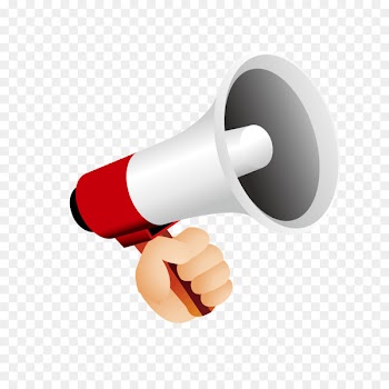 Megaphone Loudspeaker Icon - Red speaker megaphone 
