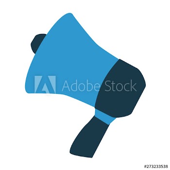 megaphone speaker on white background