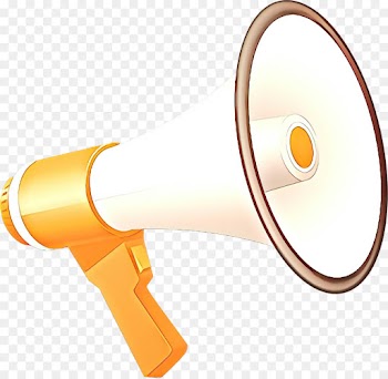 Megaphone, Yellow, Audio Equipment PNG