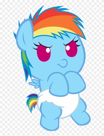 Megarainbowdash2000, Baby, Baby Dash, Baby Pony, Diaper, - My Little Pony Rainbow Dash Baby