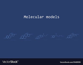 Melatonin hormone molecule in humans it plays a vector image