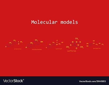 Melatonin hormone molecule in humans it plays a vector image