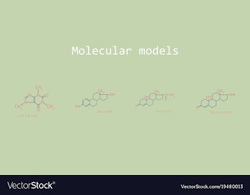 Melatonin hormone molecule in humans it plays a vector image