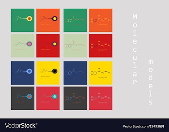 Melatonin hormone molecule in humans it plays a vector image