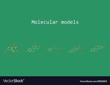 Melatonin hormone molecule in humans it plays a vector image