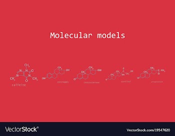 Melatonin hormone molecule in humans it plays a vector image