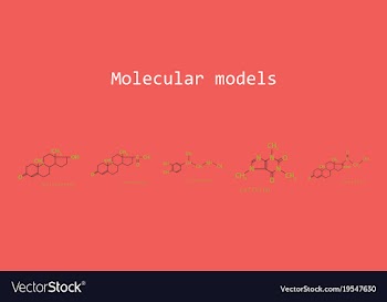Melatonin hormone molecule in humans it plays a vector image