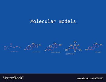 Melatonin hormone molecule in humans it plays a vector image