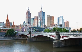 Melbourne City Scene, Melbourne, Australia, City River Scene PNG ...