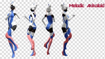Melodic Akikoloid DL, animated female character transparent background PNG clipart