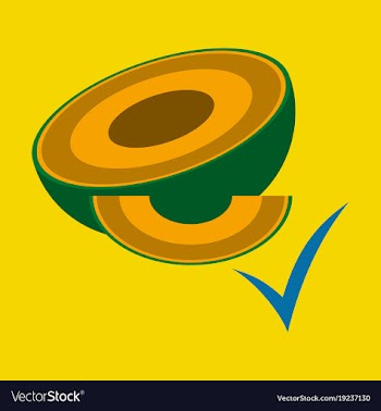 Melon whole and pieces sweet fruit flat icon vector image