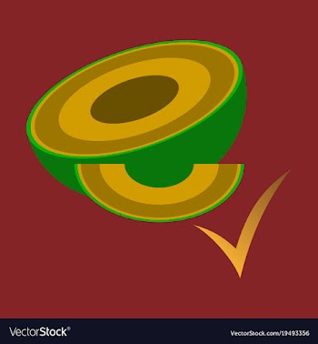 Melon whole and pieces sweet fruit flat icon vector image