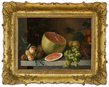 Meloni, omenoita ja viinirypäleitä, 1830 | Free Photo - rawpixel