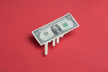 Melting Dollar Bill Money Drips