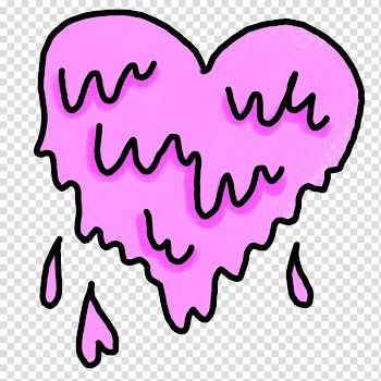 Melting Heart , pastel transparent background PNG clipart