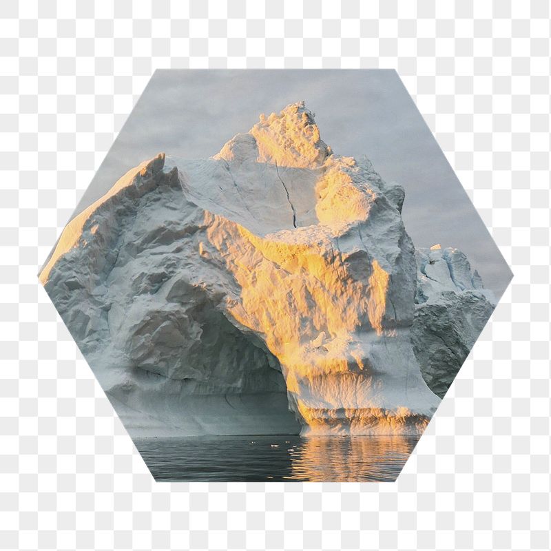 Melting iceberg png badge sticker, | Free PNG - rawpixel