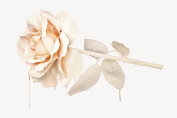 Melting rose flower sticker, Valentine's | Free PSD - rawpixel