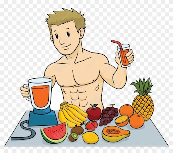 Members - Eating Healthy Food Cartoon