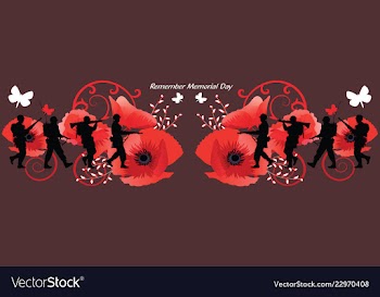 Memorial day banner vector image