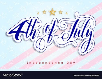 memorial day card over blue background