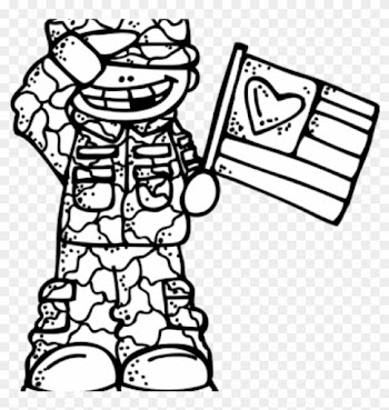 Memorial Day Clip Art Black And White Free Memorial - Veterans Day Coloring Pages