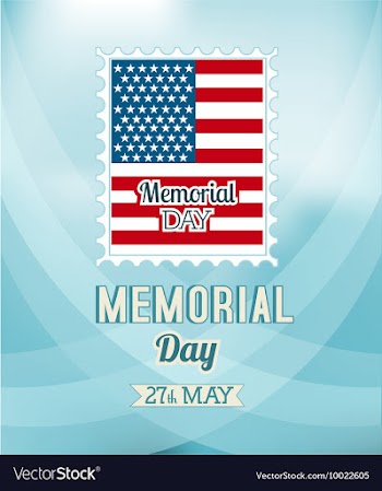 Memorial day vector image