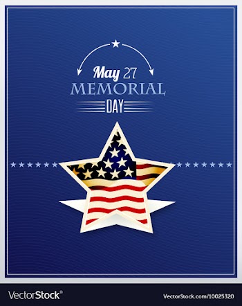 Memorial day vector image