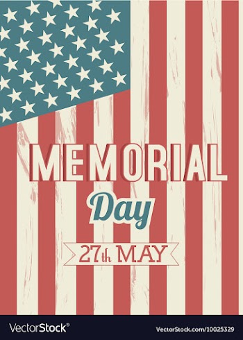 Memorial day vector image