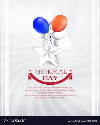 Memorial day vector image